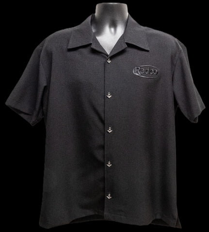 Radco Black V8 Button Shirt