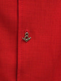 Radco Red V8 Button Black Stitch Shirt
