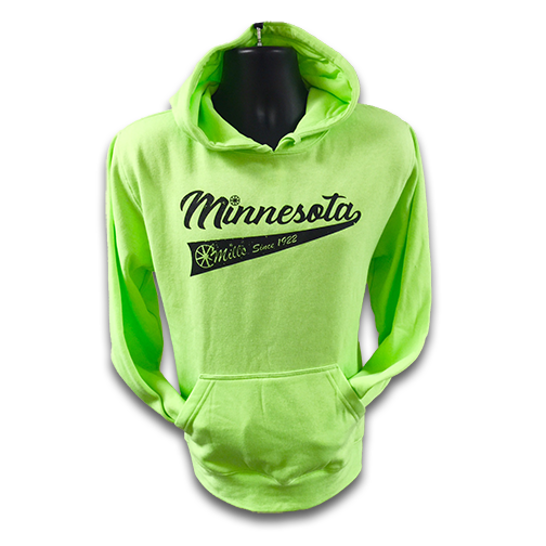 Mills MN Since 1922, Neon Green/Black