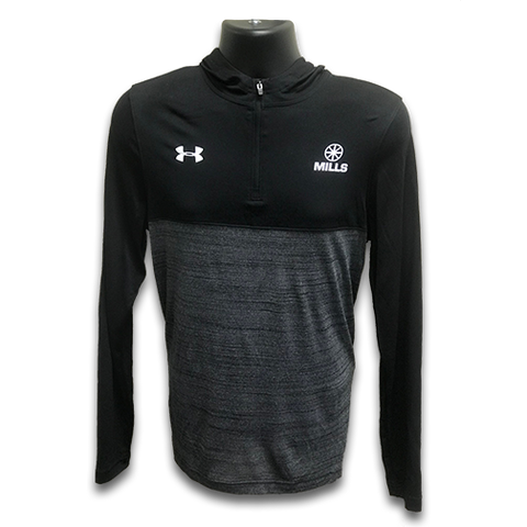 MAG UA Tech  1/4 Zip Hoodie - Black/Steel
