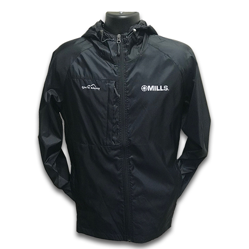 Mills Eddie Bauer Packable Wind Jacket - Black