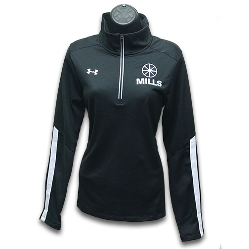 Women's MILLS Under Armour Qualifier 1/4 Zip Fleece - Black