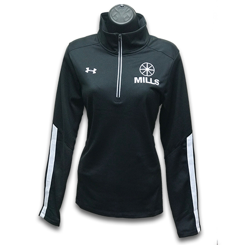 Women's MILLS Under Armour Qualifier 1/4 Zip Fleece - Black