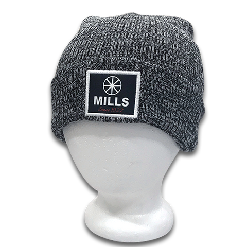 MILLS Vintage Marbled Beanie - Gray/Black