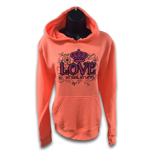 Mills Love My Ride Hoodie - Neon Orange