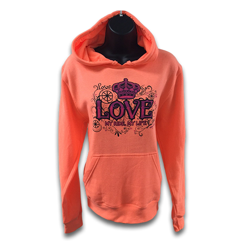 Mills Love My Ride Hoodie - Neon Orange