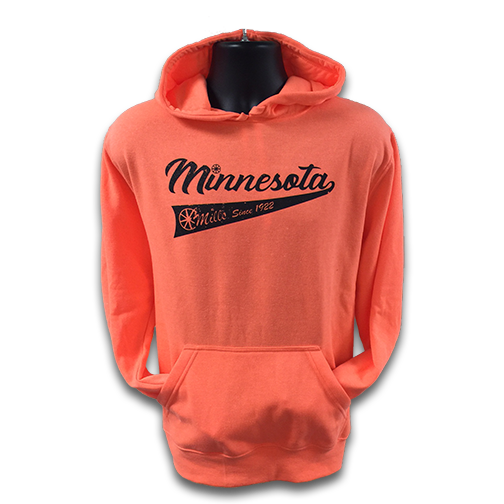 Mills MN Since 1922, Neon Orange/Black