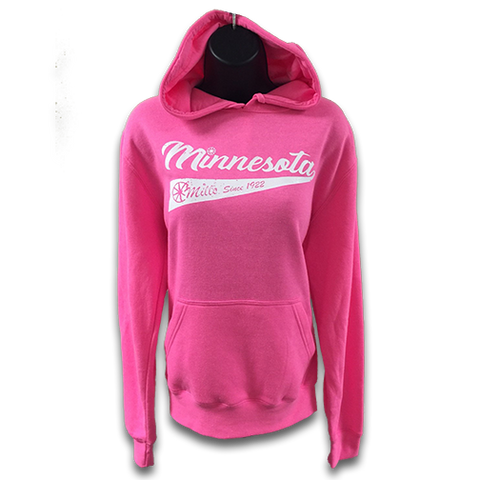 Mills MN Since 1922, Neon Pink/White
