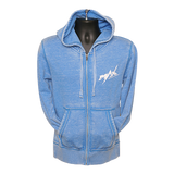 MAX Zen Zipper Hoodie MAX Oval Logo - Royal/White