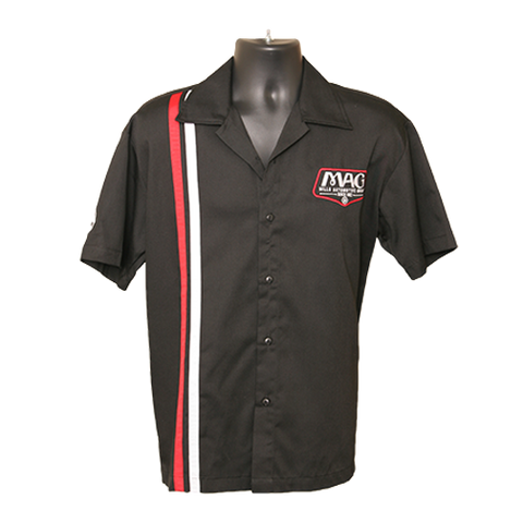 MAG Racer Stripe Shop Shirt - Black/Red/White