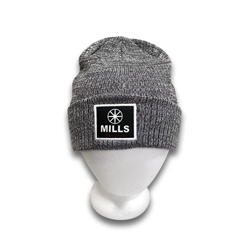 MILLS Vintage Marbled Beanie - Dark Gray/Gray