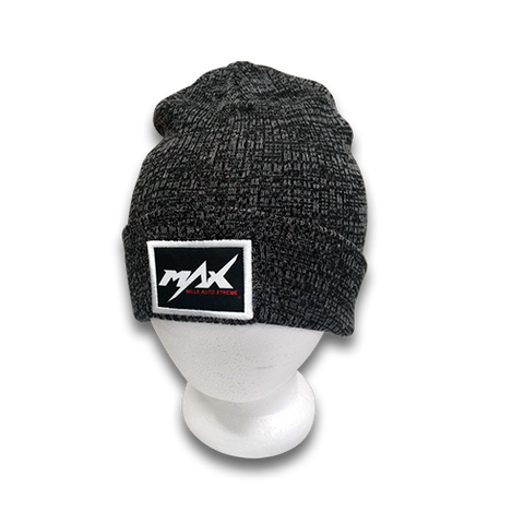 MAX Vintage Marbled Beanie - Charcoal/Black