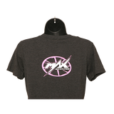 MAX Crew Neck T-Shirt - Charcoal/Pink