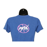 MAX Crew Neck T-Shirt - Royal/Pink