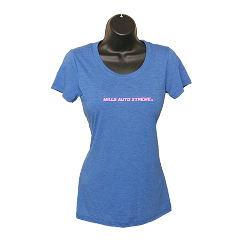 MAX Crew Neck T-Shirt - Royal/Pink