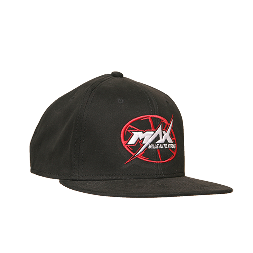 MAX Flat Bill Cap - Black/Red/White