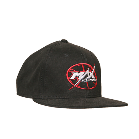 MAX Flat Bill Cap - Black/Red/White