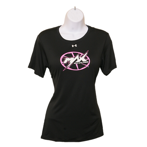 MAX Under Armour SS T-Shirt - Black/Pink/White