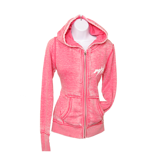 MAX Zen Zipper Hoodie - Wild Berry/White