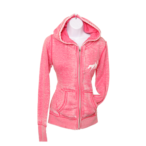 MAX Zen Zipper Hoodie - Wild Berry/White