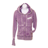 MAX Zen Zipper Hoodie - Very Berry/White