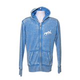 MAX Zen Zipper Hoodie MAX Oval Logo - Royal/White
