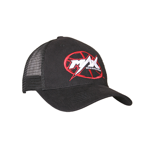MAX Custom Snap-Back Cap - Black/Red/White