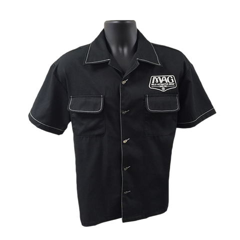 MAG Musician Button Up Shirt - Black/White