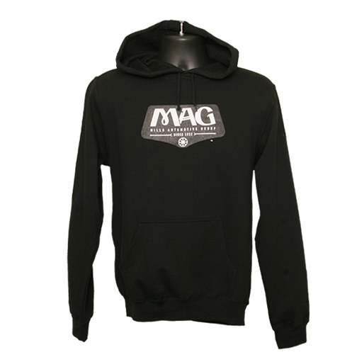 MAG Classic Lightweight Hoodie - Black/White