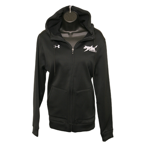 Womens MAX Under Armour Zipper Hoodie, Black